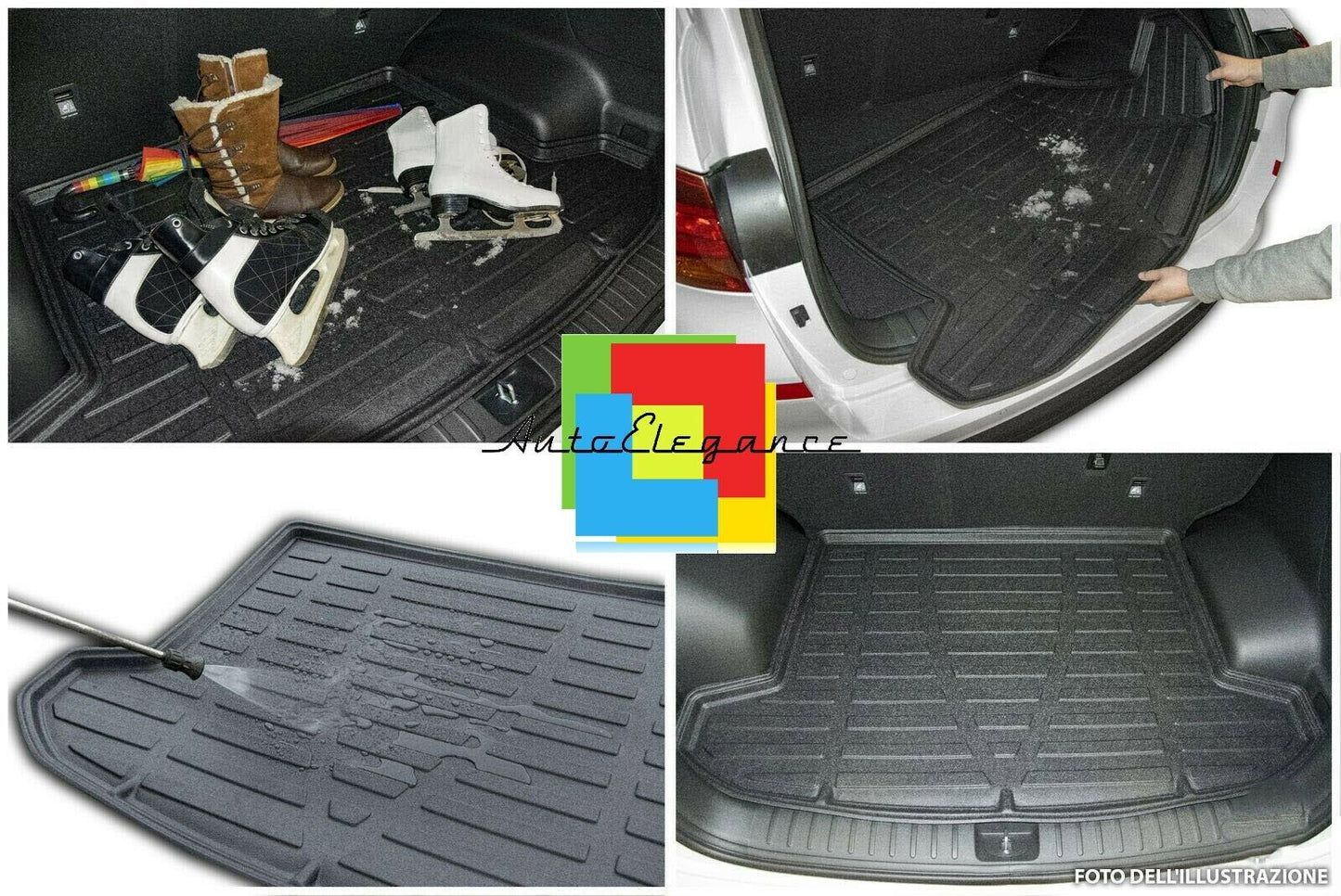 TRUNK LINER RUBBER CARPET SUPERGRIP BMW X2 F39 2018+ -AT-