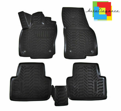 SET OF CUSTOM RUBBER CAR INTERIOR MATS VW TIGUAN 2 2016+ -AT-