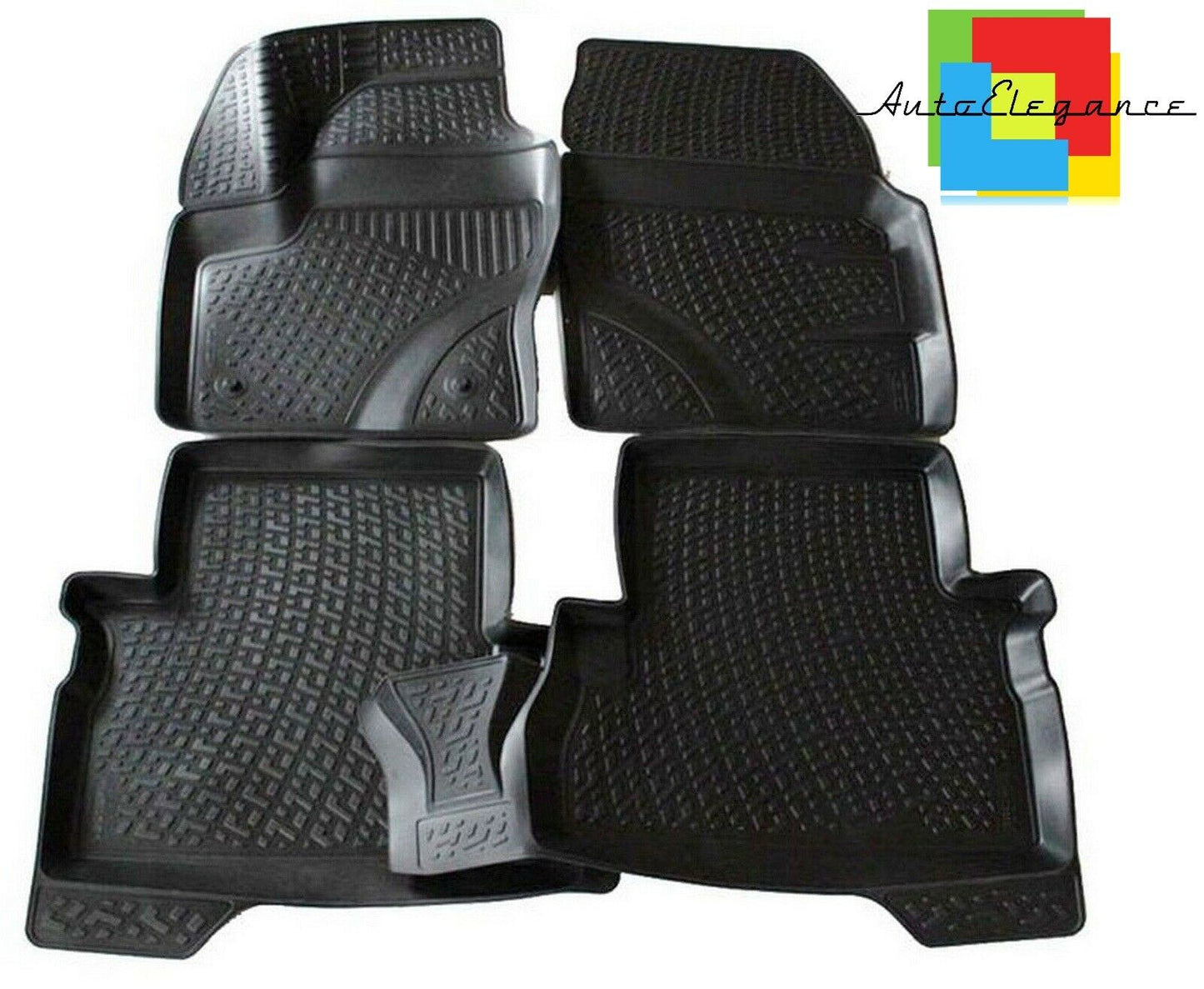 CUSTOM RUBBER CAR INTERIOR MATS SET FORD KUGA 3 2017-2019 -AT-