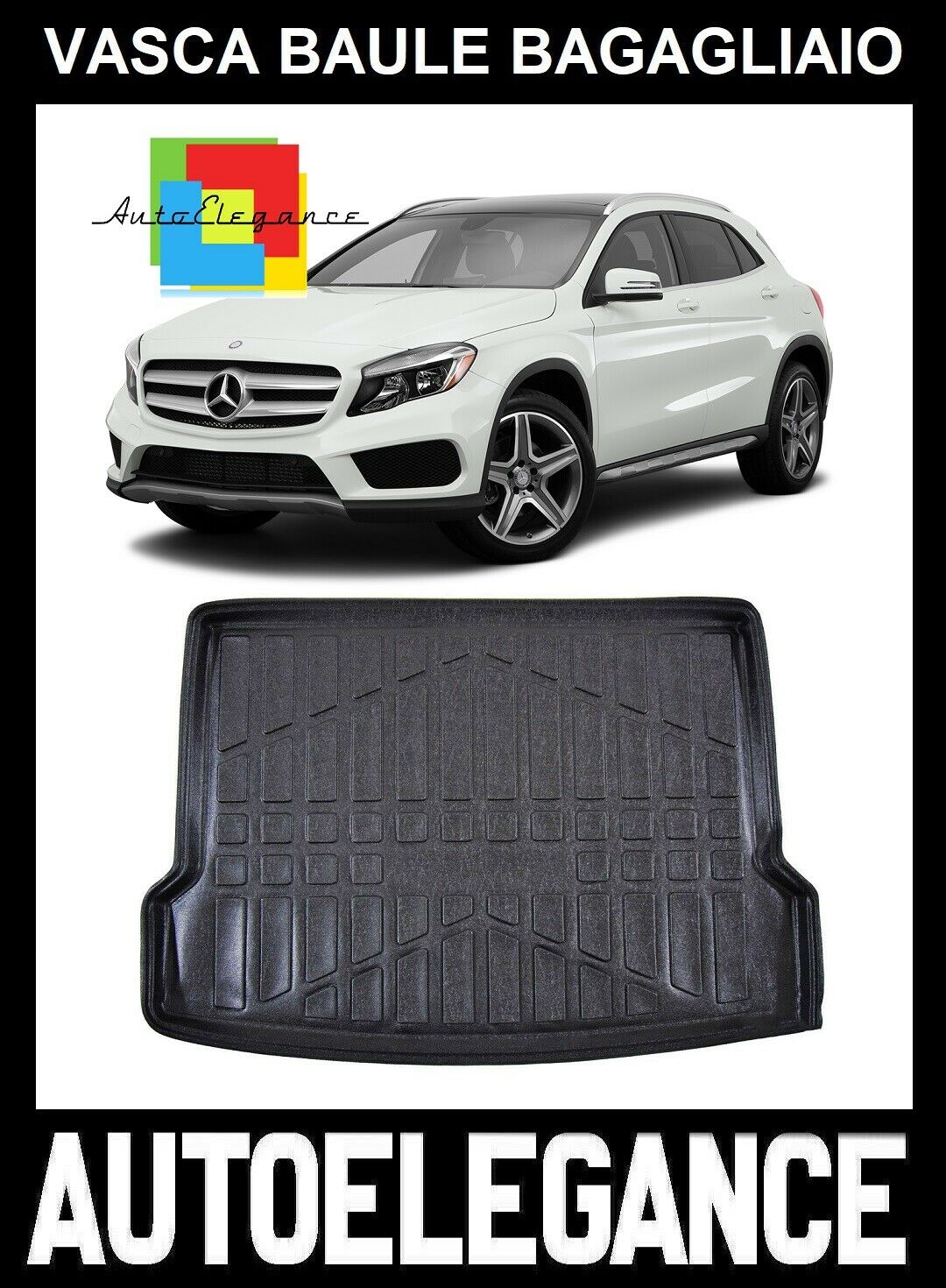 TRUNK LINER RUBBER CARPET SUPERGRIP MERCEDES GLA 2013-2020 0032
