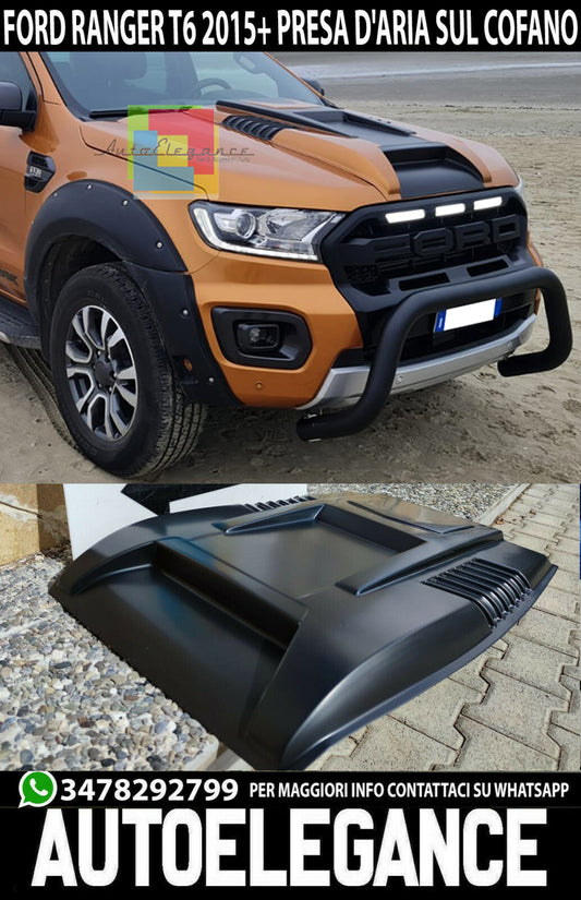 FORD RANGER T6 2015-2021 SPORTS LOOK HOOD VENT ABS 0044
