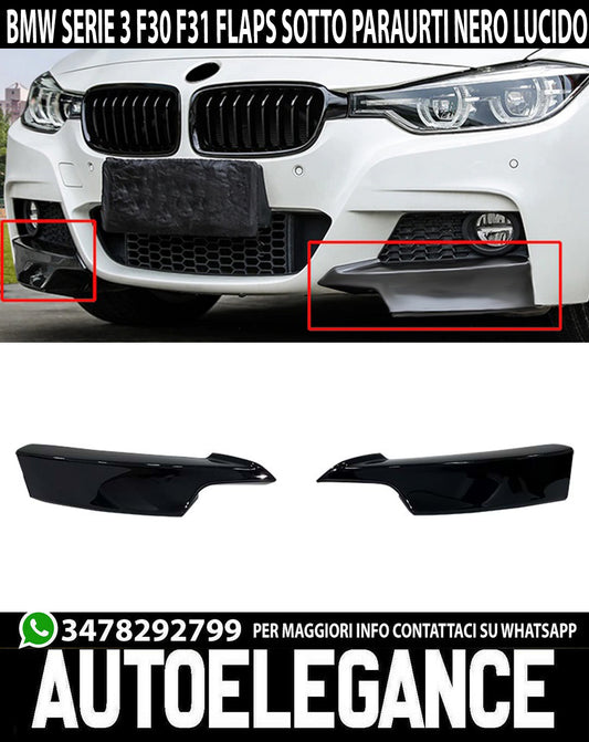 BAFFI ANTERIORI SOTTO PARAURTI BMW SERIE 3 F30 F31 2011+ DESIGN M AUTOELEGANCERICAMBI
