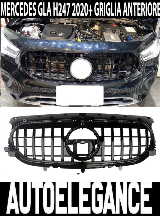MERCEDES GLA H247 2020+ AMG PANAMERICANA LOOK FRONT GRILLE BLACK