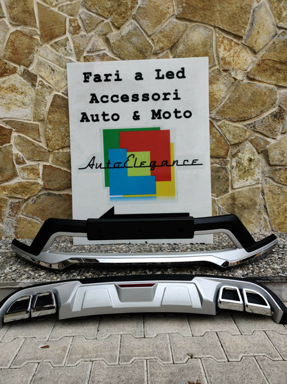 ✔️PARAURTI ANTERIORE+POSTERIORE SPORTIVI KIA SPORTAGE QL 2019-2021 ABS/PLASTICA