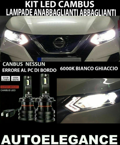 NISSAN QASHQAI II J11 RESTYLING LOW BEAM HIGH BEAM LED 16.000LM 0032