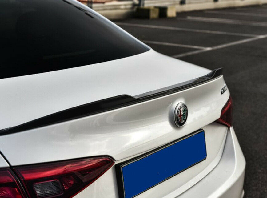 ALFA ROMEO GIULIA 2015+ FAST DESIGN HOOD SPOILER IN GLOSSY BLACK ABS