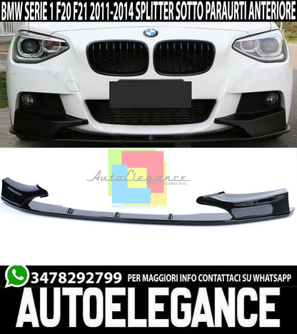 UNDER FRONT BUMPER BMW 1 SERIES F20 F21 2011-2015 SPOILER M PERFORMANCE ABS