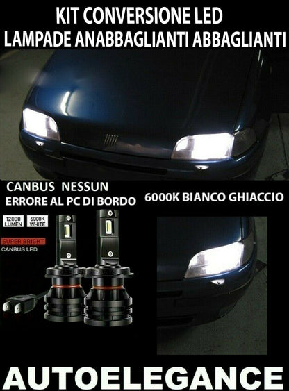 FIAT PUNTO I LOW BEAM HIGH BEAM H1 / H1 LED 16.000LM CAMBUS