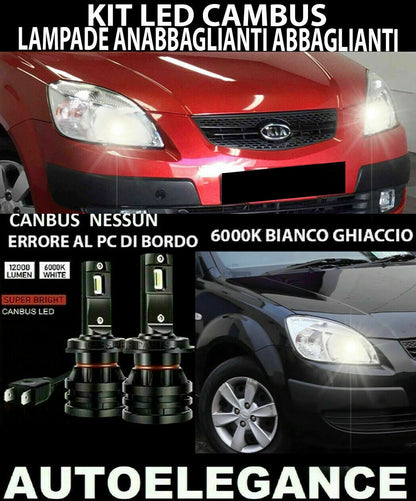 KIA RIO MK2 LED LOW BEAM HEADLIGHTS 16.000LM CAMBUS 0032
