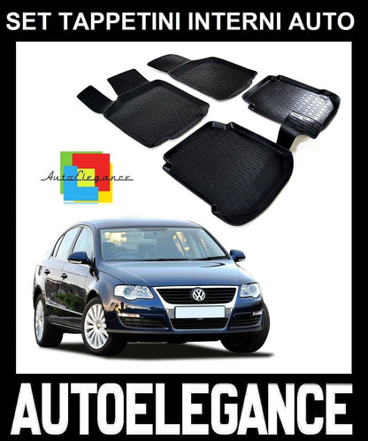SET OF CUSTOM RUBBER CAR INTERIOR MATS VW PASSAT B6 2005-2010 0032