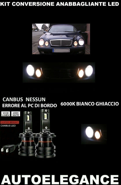 MERCEDES CLK A208 LED LOW BEAM HEADLIGHTS 16.000LM CAMBUS 0032