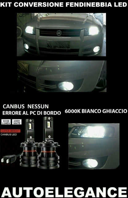 FIAT STILO LED FOG LIGHTS 10.000LM CAMBUS 0032