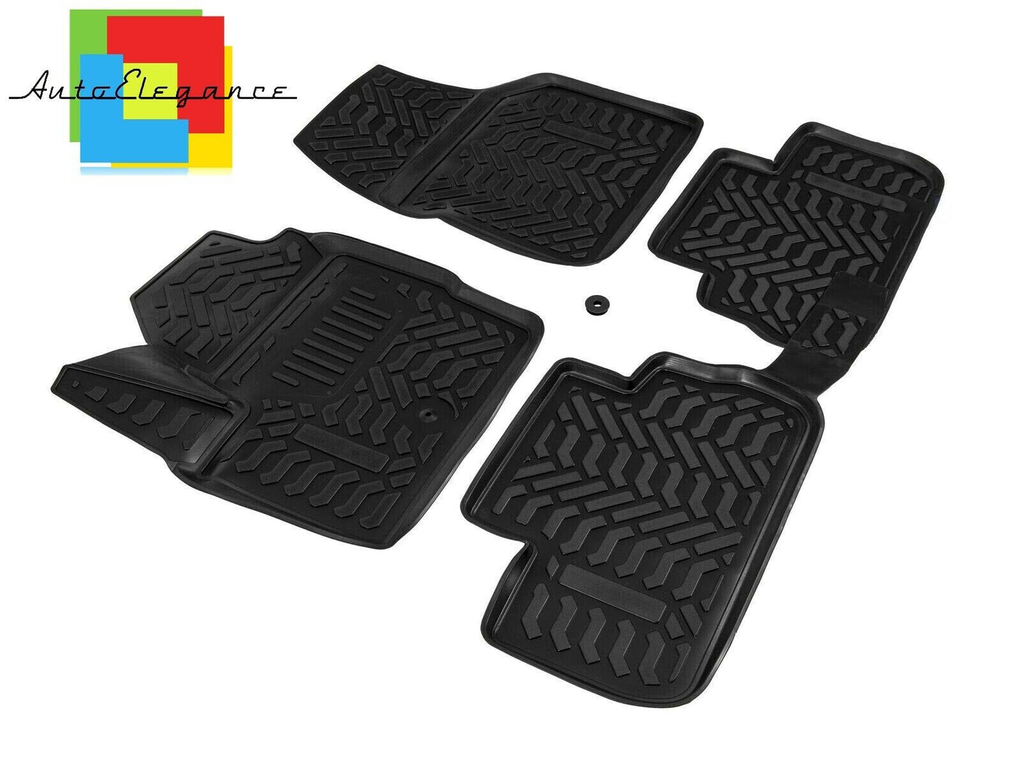 CUSTOM RUBBER CAR INTERIOR MATS SET LAND ROVER FREELANDER 2 06-17 -AT-