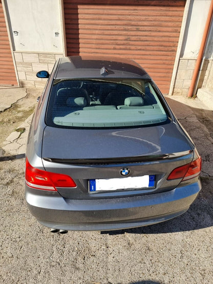SPOILER POSTERIORE COFANO BMW SERIE 3 E92 E93 COUPE CABRIO M SPORT NERO LUCIDO