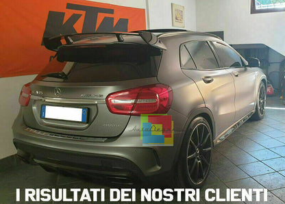 0133 ALETTONE AMG NERO LUCIDO MERCEDES GLA 2013-2019 SPOILER TETTO IN ABS A45 AUTOELEGANCERICAMBI