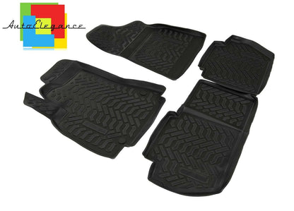 SET OF CUSTOM RUBBER CAR INTERIOR MATS FOR RENAULT KANGOO 2008+ -AT-