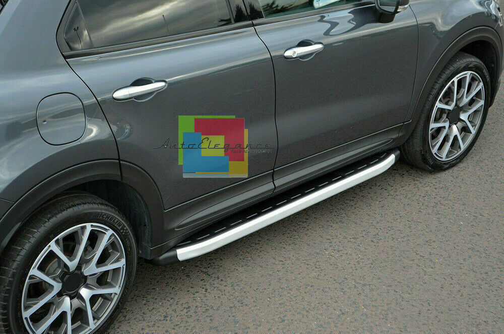 TOP QUALITY SIDE STEPS NON-SLIP DOOR PADS FIAT 500X 2014+ 0032