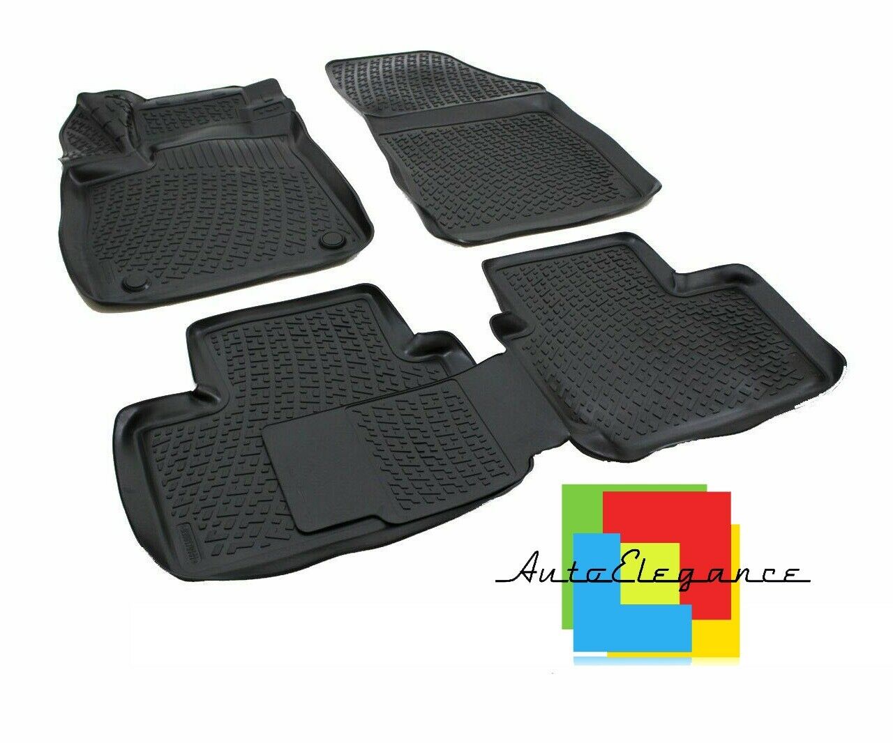 CUSTOM RUBBER CAR INTERIOR MATS SET RENAULT TALISMAN 2016+ -AT-
