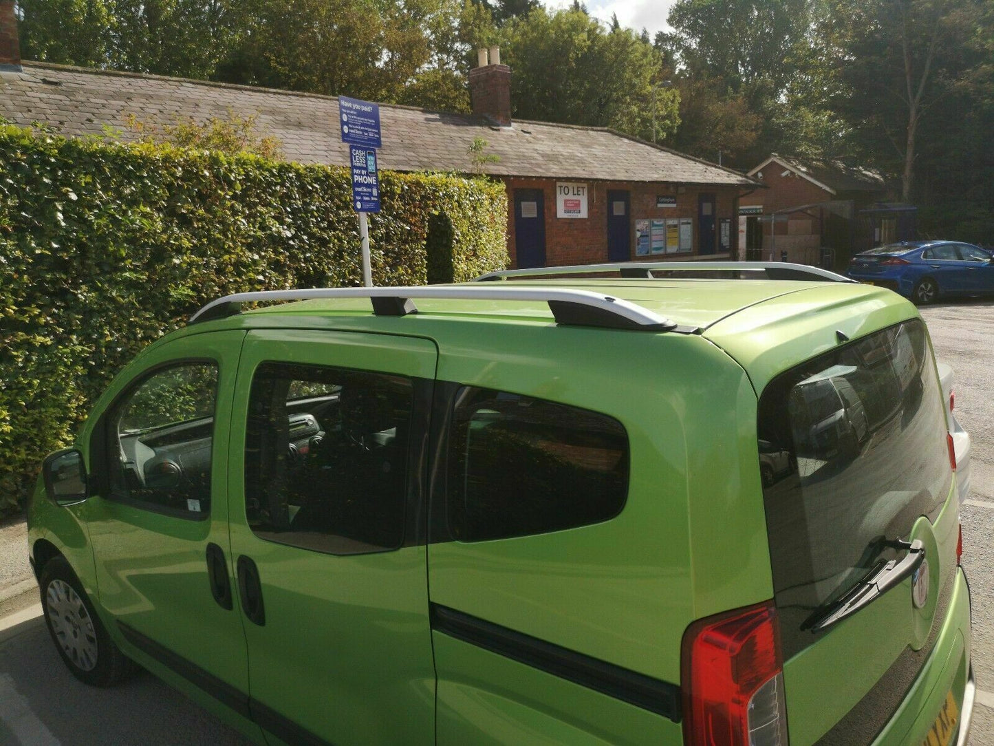RAILS FIAT FIORINO 2008+ ROOF BARS AESTHETIC ALUMINUM SILVER