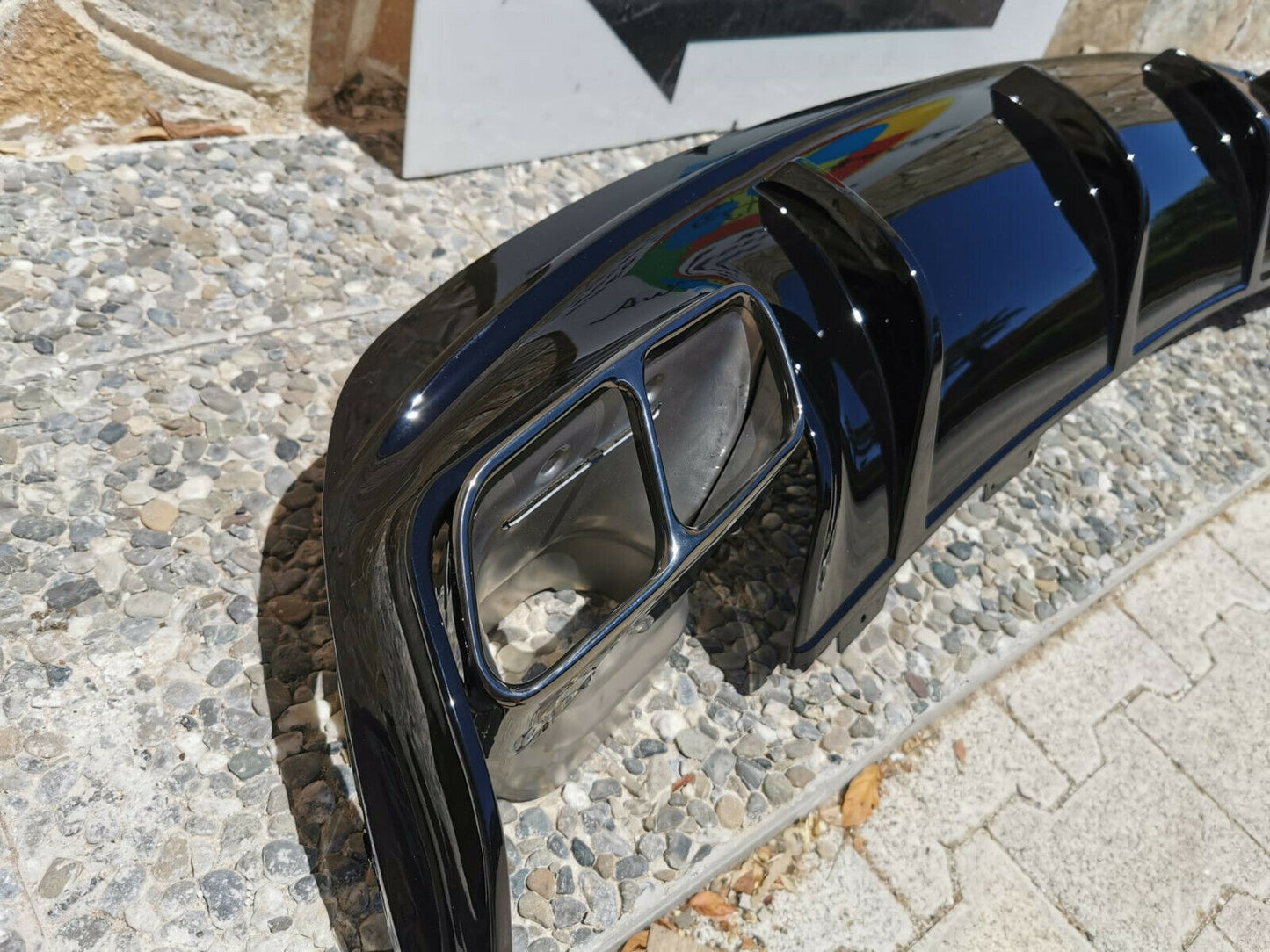 MERCEDES CLA W117 X117 2013-2018 REAR DIFFUSER TIPPER A45 AMG