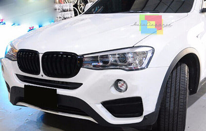 BMW X3 F25 X4 F26 2014+ GRIGLIA ANTERIORE NERA DOPPIA FASCIA - MASCHERINA LOOK M AUTOELEGANCERICAMBI