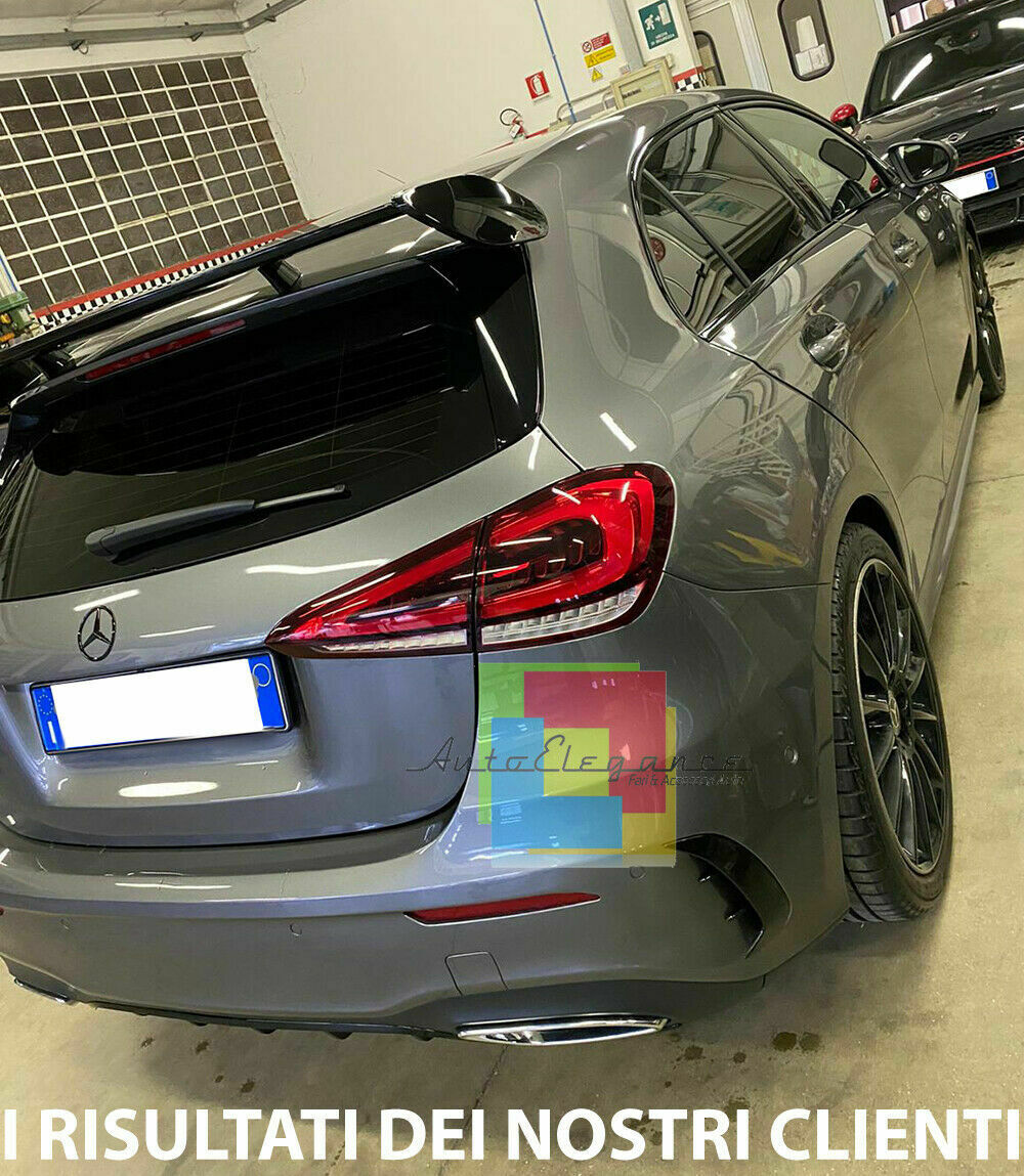 MERCEDES A-CLASS W177 2018+ AMG REAR SPOILER ROOF ABS/PLASTIC BLACK 0032