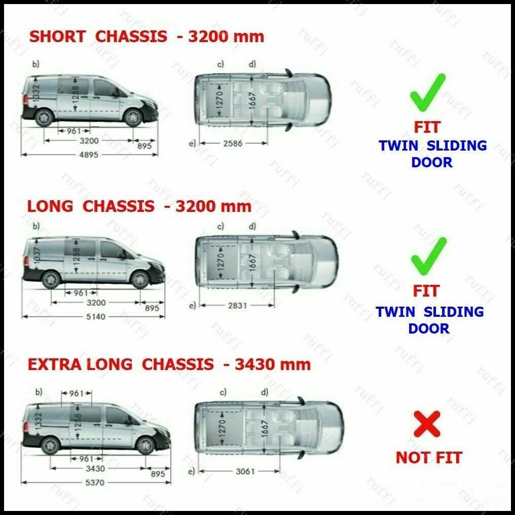 CROMATURA CORNICI FINESTRINI 8PZ MERCEDES VITO W447 2014+ INOX ADESIVO 0032 AUTOELEGANCERICAMBI