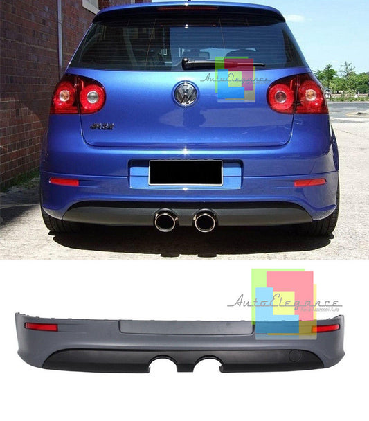 VW GOLF 5 V 2003-2008 DIFFUSORE POSTERIORE LOOK R32 ESTRATTORE SOTTO PARAURTI
