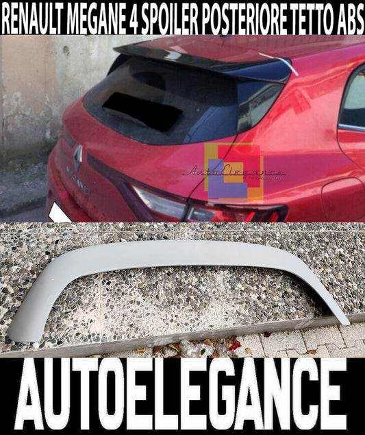 RENAULT MEGANE 4 IV 2015+ REAR ROOF SPOILER ABS SPORTY LOOK