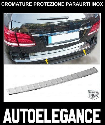 CROMATURA PROTEZIONE PARAURTI POST. MERCEDES E S212 W212 09-16 INOX ADESIVO 0032 AUTOELEGANCERICAMBI