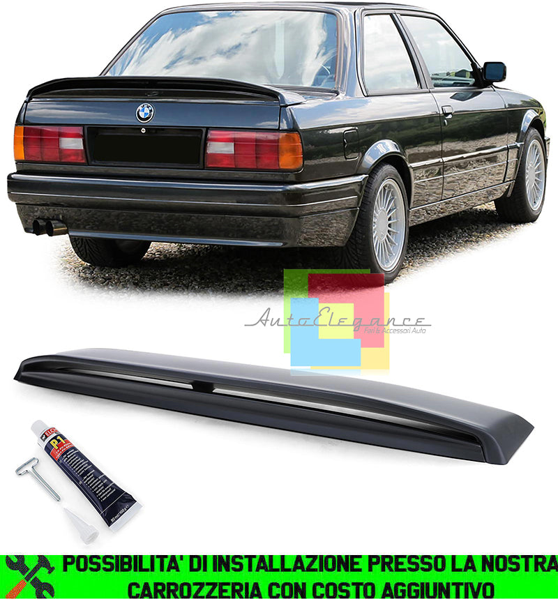 BMW SERIE 3 E30 BERLINA CABRIO SPOILER POSTERIORE SUL COFANO ABS LOOK M3 AUTOELEGANCERICAMBI