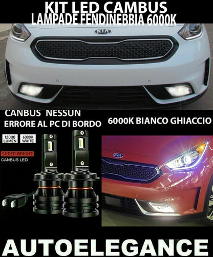 KIA NIRO PAIR OF LED FOG LIGHTS 10.000LM CAMBUS 0032