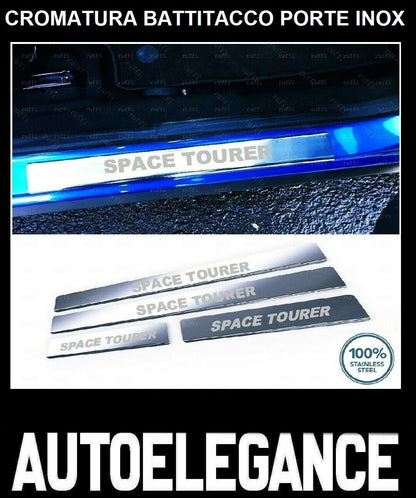 CROMATURA BATTITACCO 4 PORTE CITROEN SPACETOURER 2016+ ACCIAIO INOX ADESIVO 0032 AUTOELEGANCERICAMBI