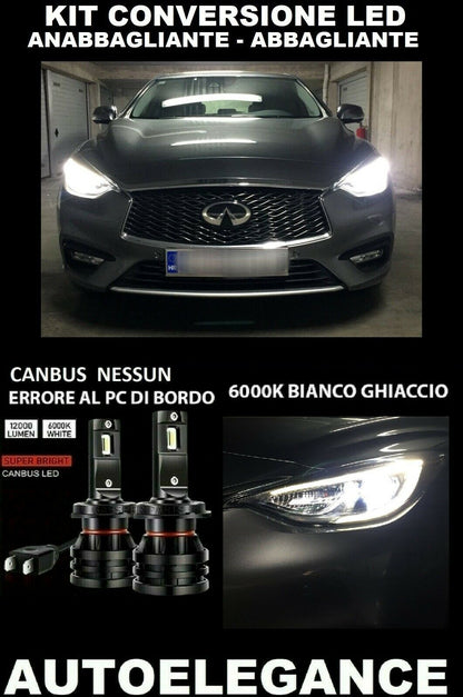 INFINITI Q30 KIT LOW BEAM HIGH BEAM LED 16.000LM CAMBUS 0032