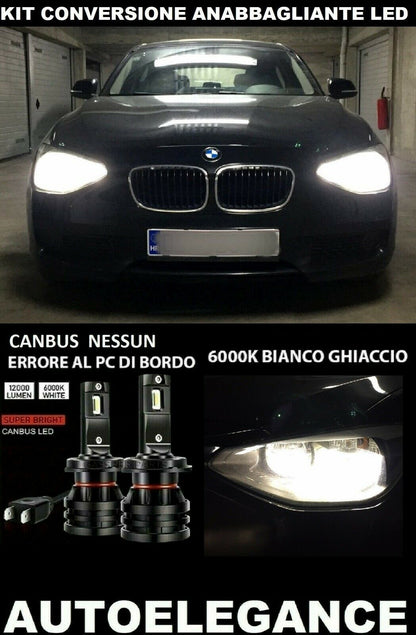 BMW SERIE 1 F20 KIT ANABBAGLIANTE LED 16.000LM CAMBUS 0032 AUTOELEGANCERICAMBI