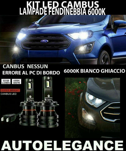 FORD ECOSPORT MK2 LED FOG LIGHTS 10.000LUMEN CAMBUS 0032