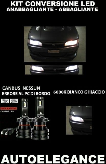 NISSAN PRIMERA P10 LOW BEAM HIGH BEAM LED CAMBUS 16.000LM 0032