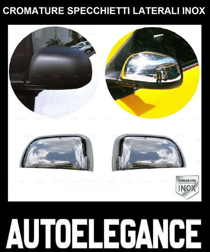 CROMATURA SPECCHIETTI LATERALI DACIA DUSTER 2010-2012 ACCIAIO INOX ADESIVO 0032 AUTOELEGANCERICAMBI