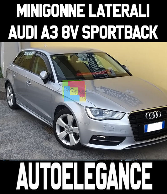 SIDE SKIRTS AUDI A3 8V SPORTBACK 2012+ SPORTY DOOR SPOILER ABS -