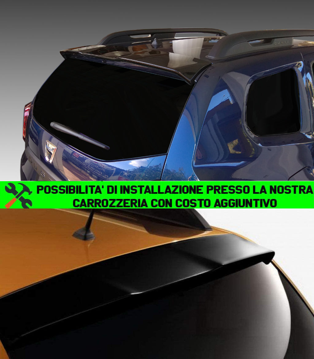 DACIA DUSTER II 2017+ SPOILER SUL TETTO ALETTONE SPORTIVO IN ABS AUTOELEGANCERICAMBI