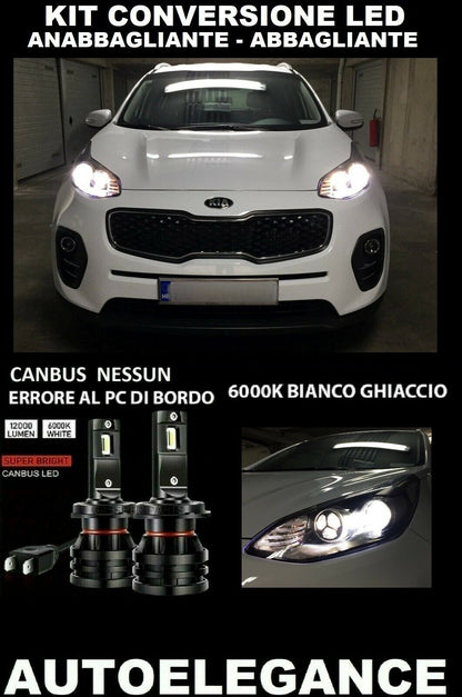 KIA SPORTAGE MK4 KIT ANABBAGLIANTE ABBAGLIANTE LED 16.000LM CAMBUS 0032