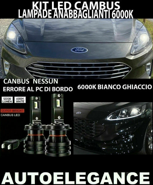 FORD KUGA MK3 III LAMPADE ANABBAGLIANTI LED 16.000LM CAMBUS 0032