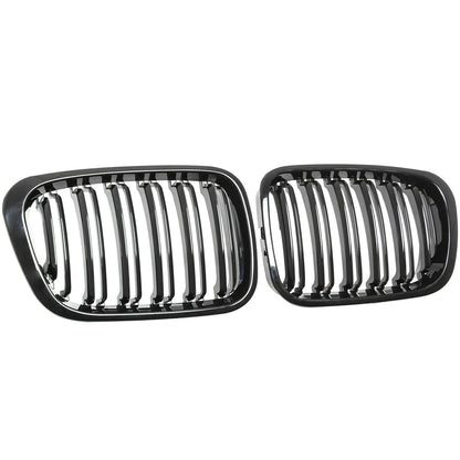 BMW 3 SERIES E46 SEDAN SW 1998-2001 FRONT GRILLES GLOSS BLACK