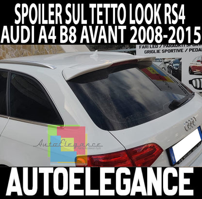 SPOILER AUDI A4 B8 8K AVANT 2008-2014 ALETTONE SUL TETTO POSTERIORE RS4