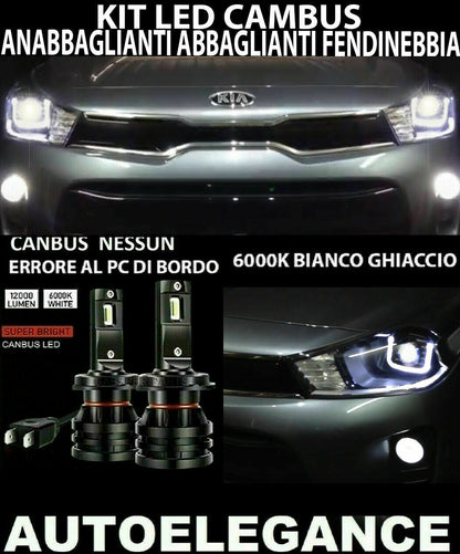 KIA RIO MK4 LOW BEAM HIGH BEAM FOG LIGHTS LED 16.000LM CAMBUS 0032