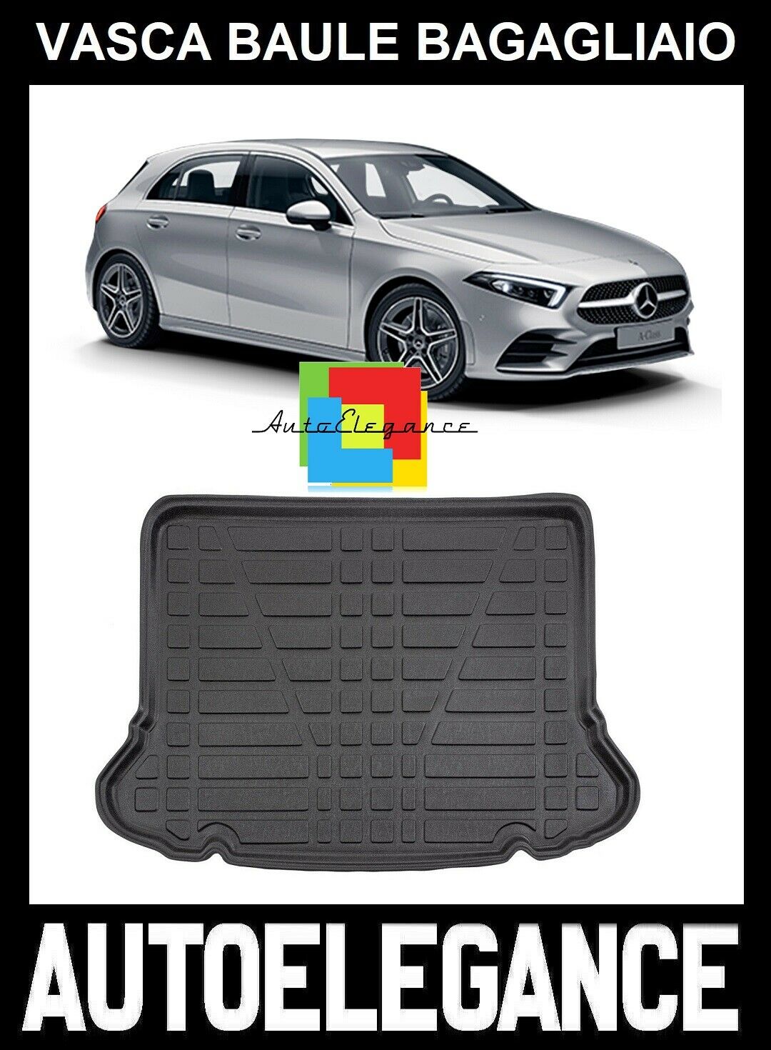 TRUNK MAT RUBBER CARPET SUPERGRIP MERCEDES A CLASS W177 2018+ 0032