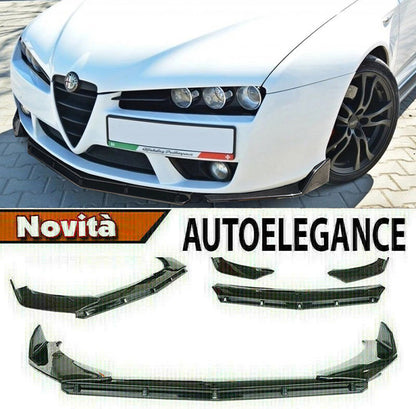 ALFA ROMEO BRERA SPLITTER PARAURTI ANTERIORE NERO LUCIDO LOOK RS AUTOELEGANCERICAMBI