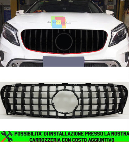 MASCHERINA MERCEDES GLA X156 2013-2016 GRIGLIA ANTERIORE AMG PANAMERICANA NERA