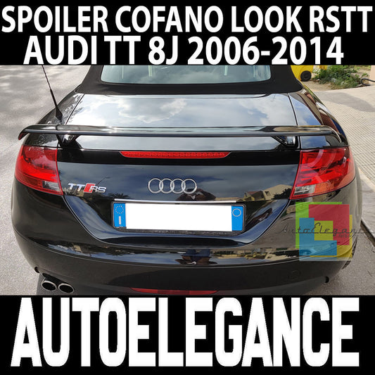 AUDI TT 8J 2006-2014 SPOILER POSTERIORE SUL COFANO LOOK TTS TTRS ALETTONE AUTOELEGANCERICAMBI