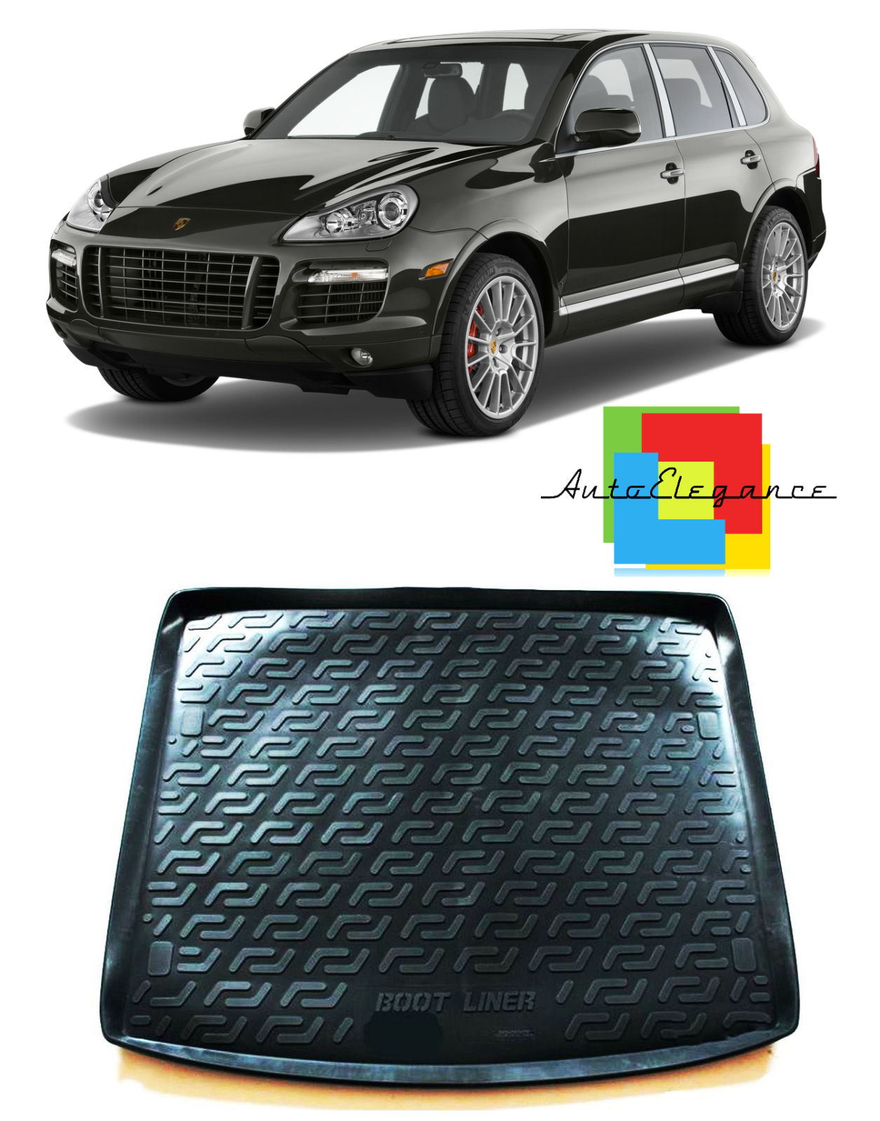 TRUNK MAT RUBBER CARPET SUPERGRIP PORSCHE CAYENNE 2002-2010 -AT-